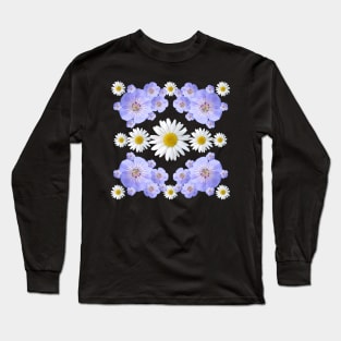 Floral Tendril Blooming Daisies Flower Floral pattern blooms Long Sleeve T-Shirt